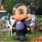 GOOSH 5FT Inflatable Vampire with Cape – Light-Up Halloween Yard Decoration